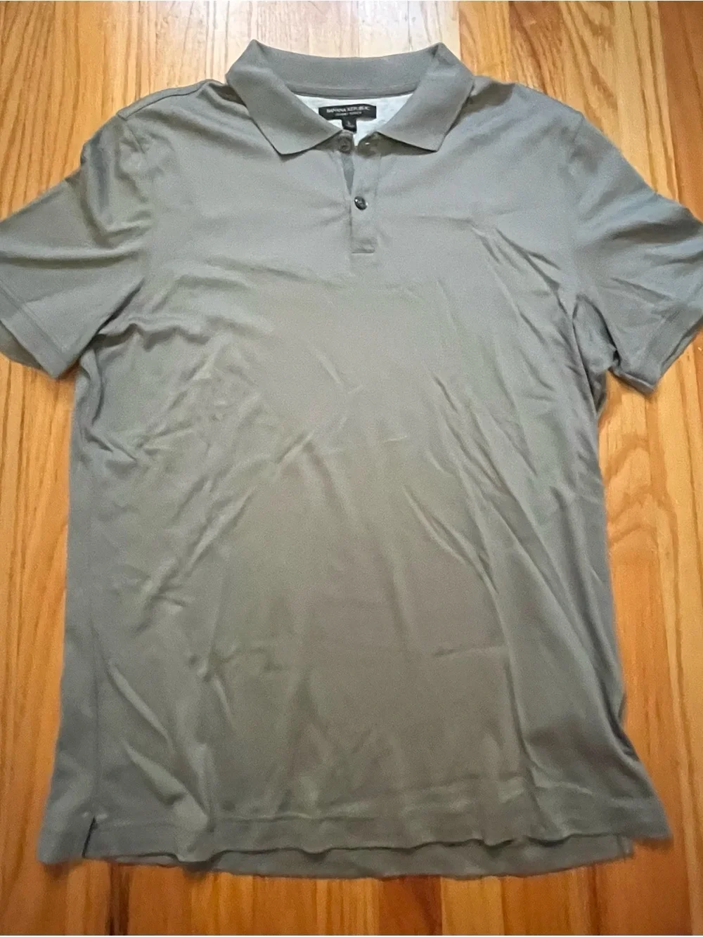 Banana Republic Men's Gray Polo - Short Sleeve